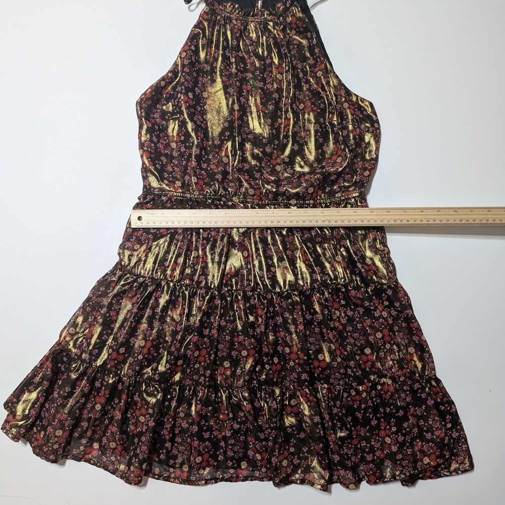 Trixxi Black and Gold Strapless Dress - Picture 6 of 9